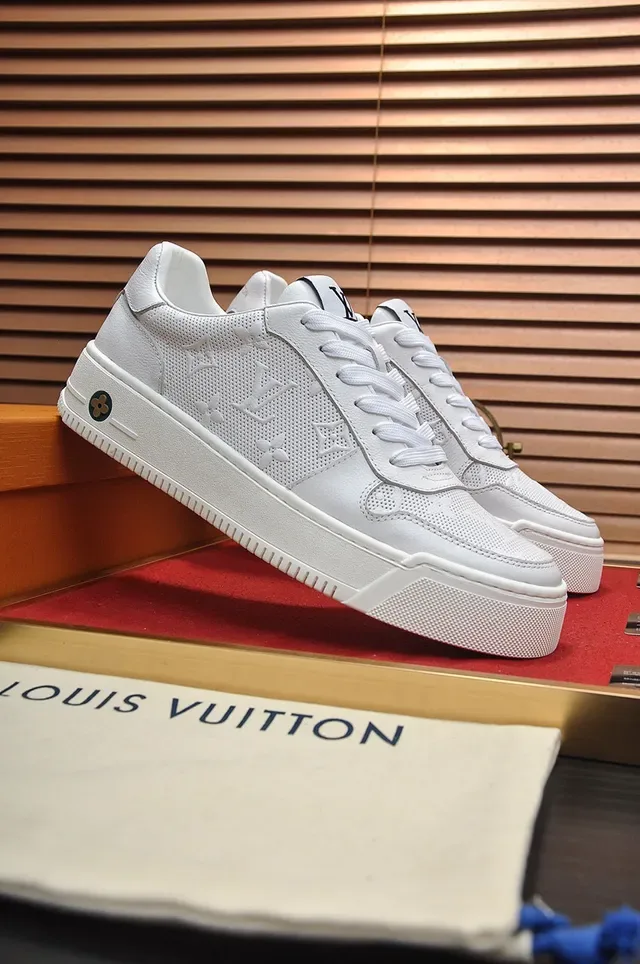 Louis Vuitton Run Away White Perforated Monogram Lifestyle Sneakers 8