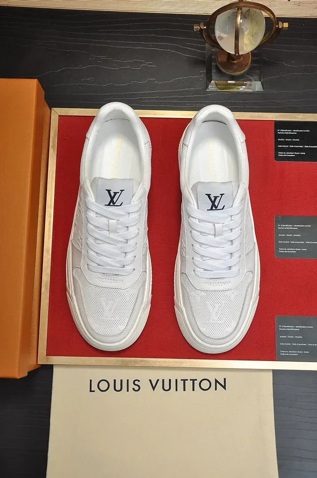 Louis Vuitton Run Away White Perforated Monogram Lifestyle Sneakers 9