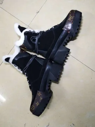 Louis Vuitton Shearling-Lined Monogram Winter Snow Boots 2