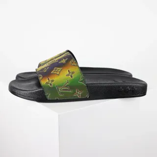 Louis Vuitton Slide Sandal Multicolor Iridescent Monogram Slippers