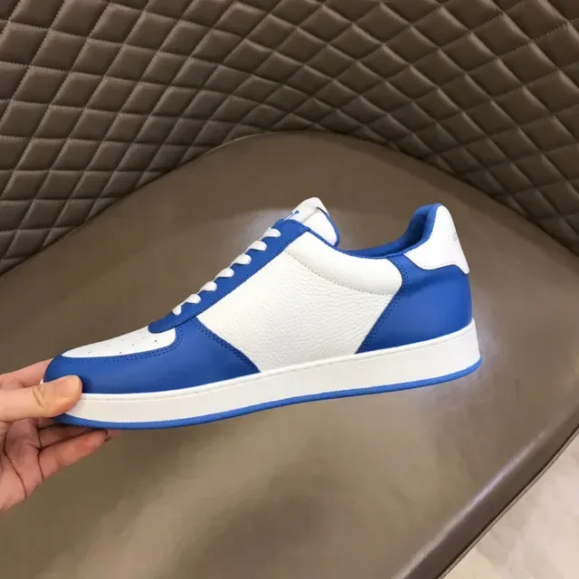 Louis Vuitton Sneakers Lifestyle Basses Blanc et Bleu Monogrammées 3