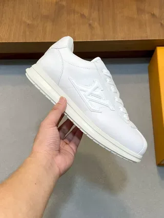 Louis Vuitton White Leather Lifestyle Sneakers 9