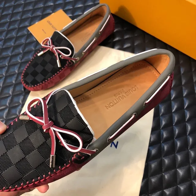 Louis Vuitton Woven Checkerboard Bow Loafers 4