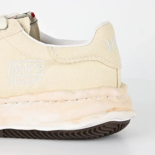 Maison Margiela Beige Black Deconstructed Layered Sole Canvas Upper Lifestyle Sneakers 4