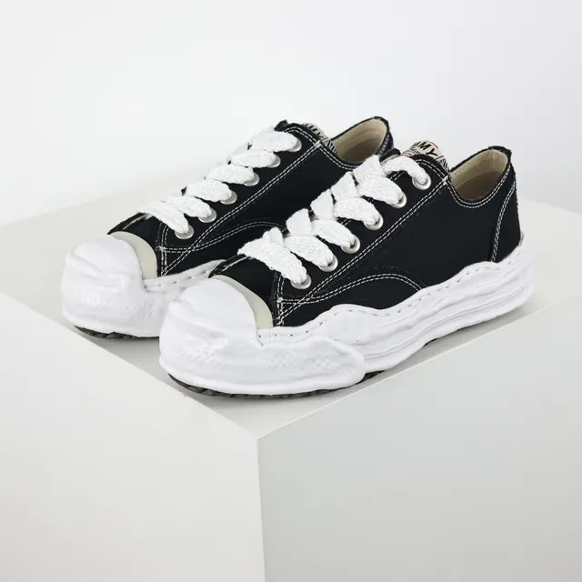 Maison Margiela MM6 Black White Deconstructed Sculpted Toe Cap Lifestyle Sneakers 2
