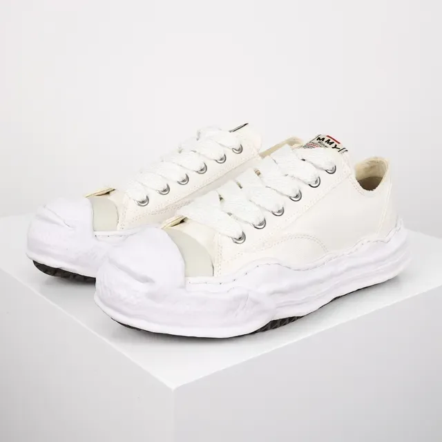 Maison Margiela White Black Deconstructed Layered Sole Lifestyle Sneakers 2