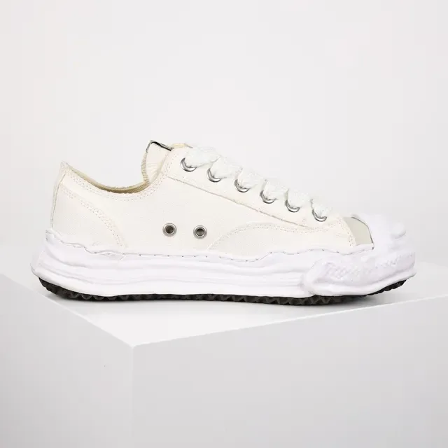 Maison Margiela White Black Deconstructed Layered Sole Lifestyle Sneakers 7