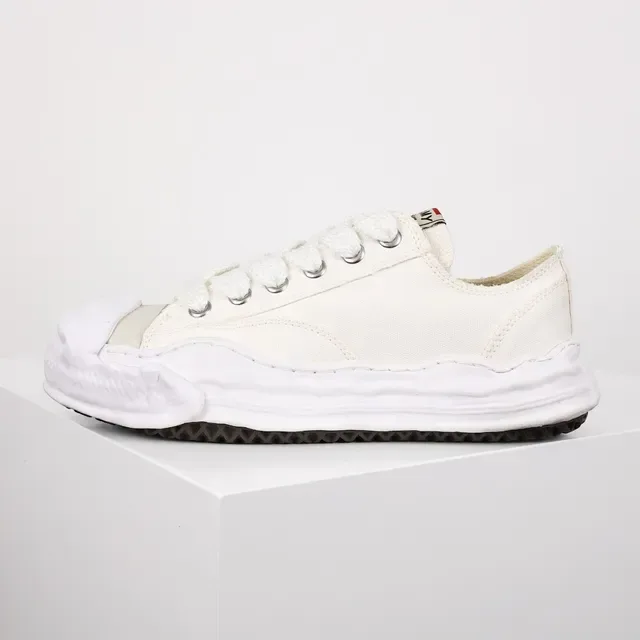 Maison Margiela White Black Deconstructed Layered Sole Lifestyle Sneakers 9