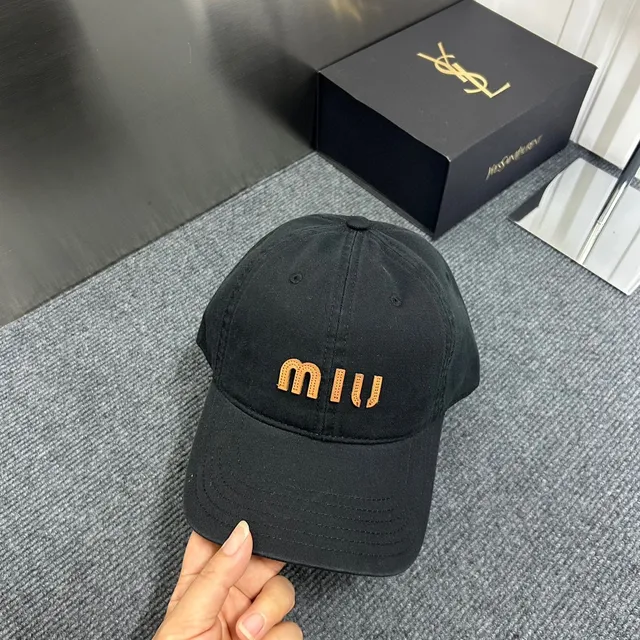 Miu Miu Embroidered Logo Burgundy Baseball Cap 6
