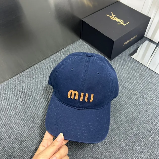 Miu Miu Embroidered Logo Burgundy Baseball Cap 8