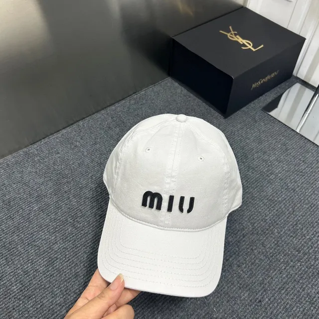 Miu Miu Embroidered Logo Burgundy Baseball Cap 9