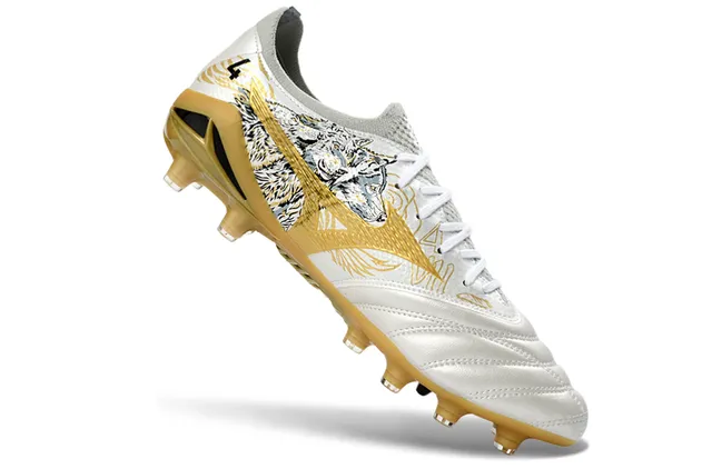 Mizuno Morelia Neo Wolf Illustration White Gold Firm-Ground Chaussures de football 2