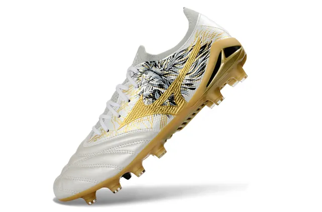 Mizuno Morelia Neo Wolf Illustration White Gold Firm-Ground Chaussures de football 3