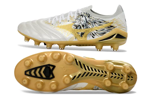 Mizuno Morelia Neo Wolf Illustration White Gold Firm-Ground Chaussures de football 6