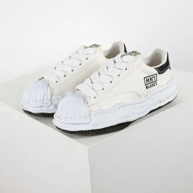 MM6 Maison Margiela Beige Black Deconstructed Layered Midsole Lifestyle Sneakers 2