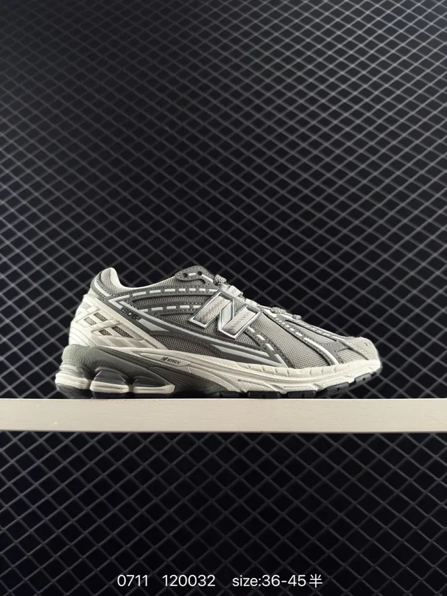 New Balance 1200 灰白 复古跑者 轮廓 分层网面和合成鞋面 生活方式运动鞋 6