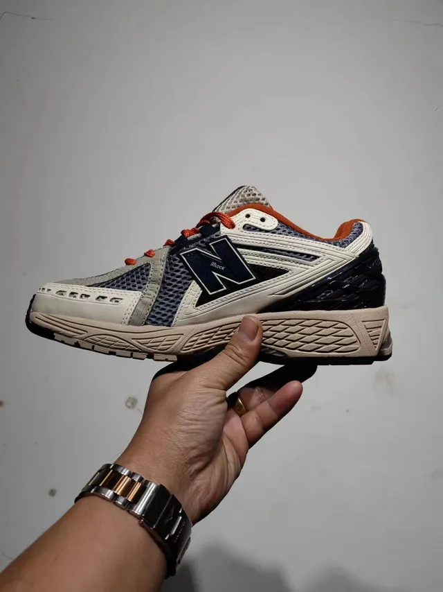 New Balance 1906R azul gris beige naranja zapatillas de correr 3