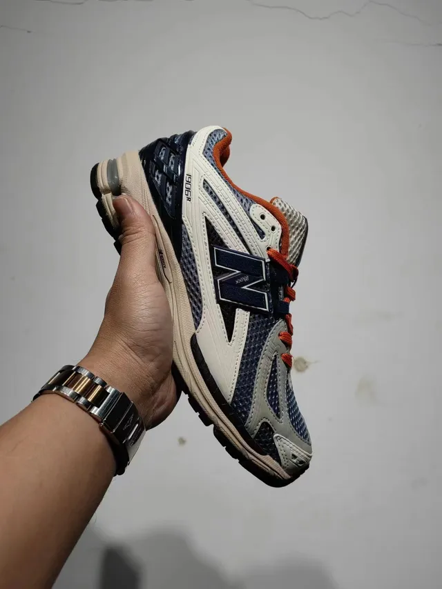 New Balance 1906R azul gris beige naranja zapatillas de correr 6