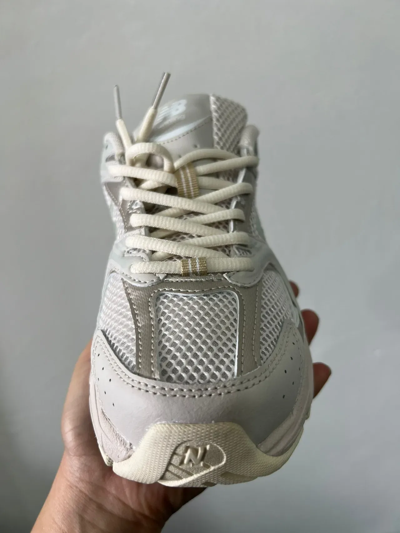 New Balance 530 Beige Green Mesh-and-Synthetic Upper Chunky Sculpted Midsole Lifestyle Sneakers 8