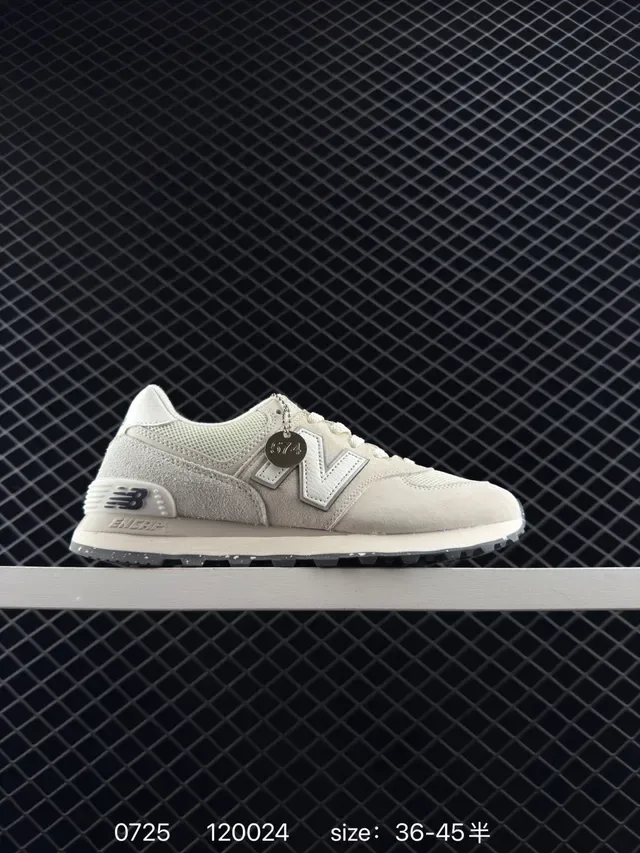 New Balance 574 بيج سويد و ميش لايف ستايل سكينرز 5