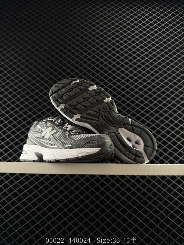 New Balance 740 أبيض وبرتقالي شبكي أحذية رياضية أسلوب حياة 2