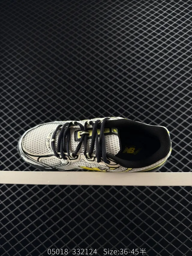 New Balance 820RB Gris Noir Jaune Sneakers Chunky 5