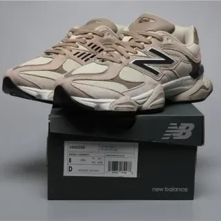 New Balance 9060 Beige Layered Suede Mesh Lifestyle Sneakers