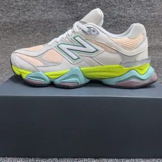 New Balance 9060 Sneakers Chunky Beige Lime Menthe