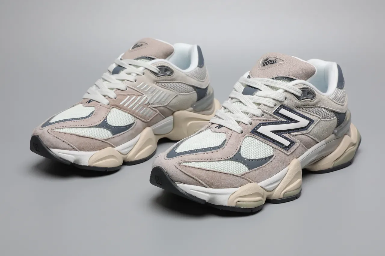 New Balance 9060 Beige Navy Chaussures Lifestyle 5
