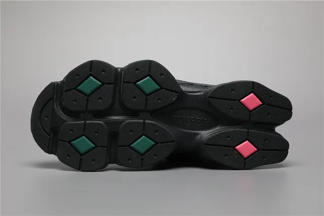New Balance 9060 Sneakers Chunky noires et vertes 6