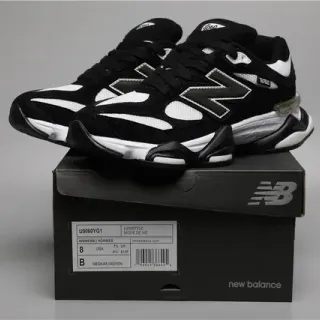 New Balance 9060 Black and White Lifestyle Sneakers