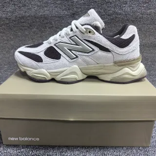 New Balance 9060 Off-White Black Beige Lifestyle Sneakers
