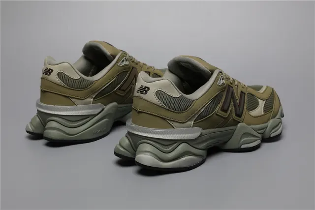 New Balance 9060 Olive Khaki Chaussures Lifestyle 3