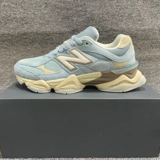 New Balance 9060 أحذية رياضية كاجوال سميكة اللون أزرق رمادي فاتح وكريمي