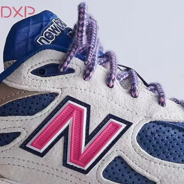 New Balance 990 Navy Beige Layered Mesh And Suede Upper ENCAP Midsole Technology Lifestyle Sneakers 6