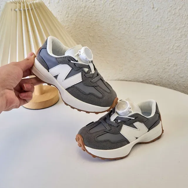 New Balance Beige Noir Retro Runner Layered Suède-Maille Lifestyle Sneakers 13