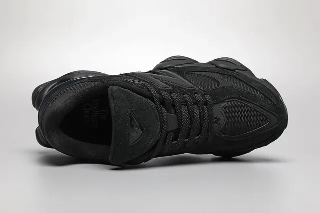 New Balance Tênis Lifestyle Preto Monocromático De Malha E Camurça 7