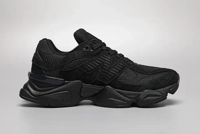 New Balance Tênis Lifestyle Preto Monocromático De Malha E Camurça 8