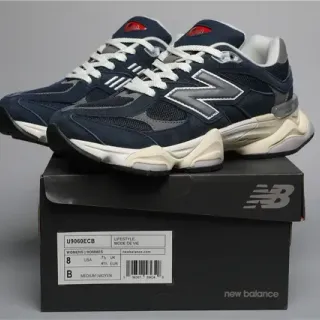 New Balance Navy Beige Chunky Midsole Mesh And Suede Upper Lifestyle Sneakers