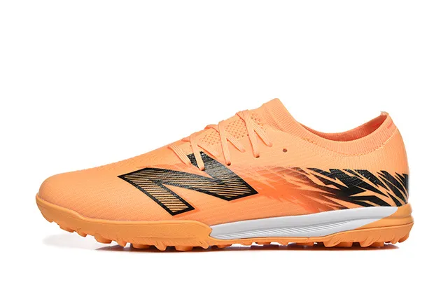 New Balance برتقالي أسود Knit Upper Outsole Turf أحذية كرة القدم 10