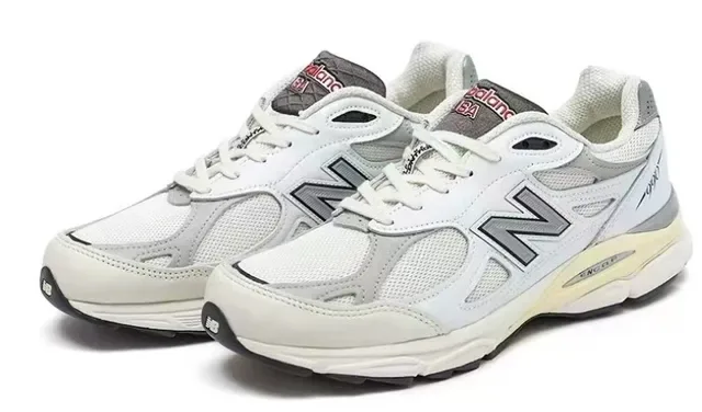 New Balance أبيض رمادي شبكة وصناعي علوي ENCAP وسط الكعب حذاء نمط حياة 4