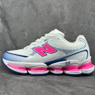 New Balance White Pink Mesh Upper Segmented Pod Midsole Lifestyle Sneakers