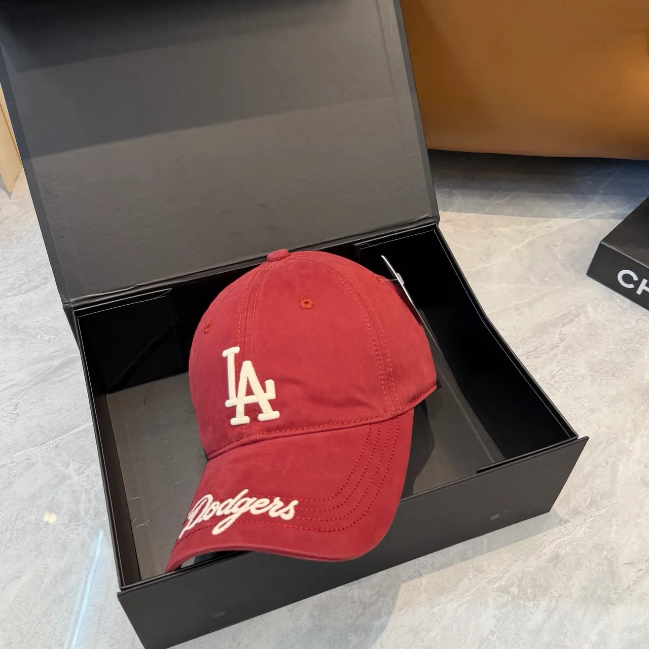 New Era Burgundy White Structured Six-Panel Embroidered Logo Baseball Cap 3