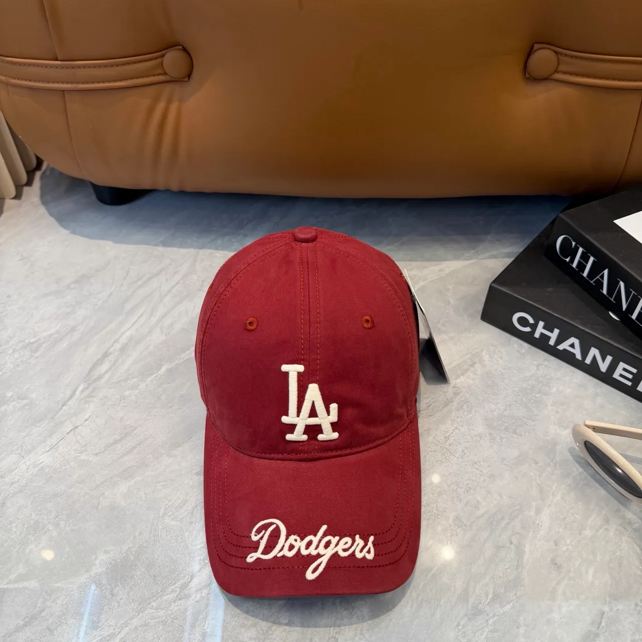 New Era Burgundy White Structured Six-Panel Embroidered Logo Baseball Cap 6