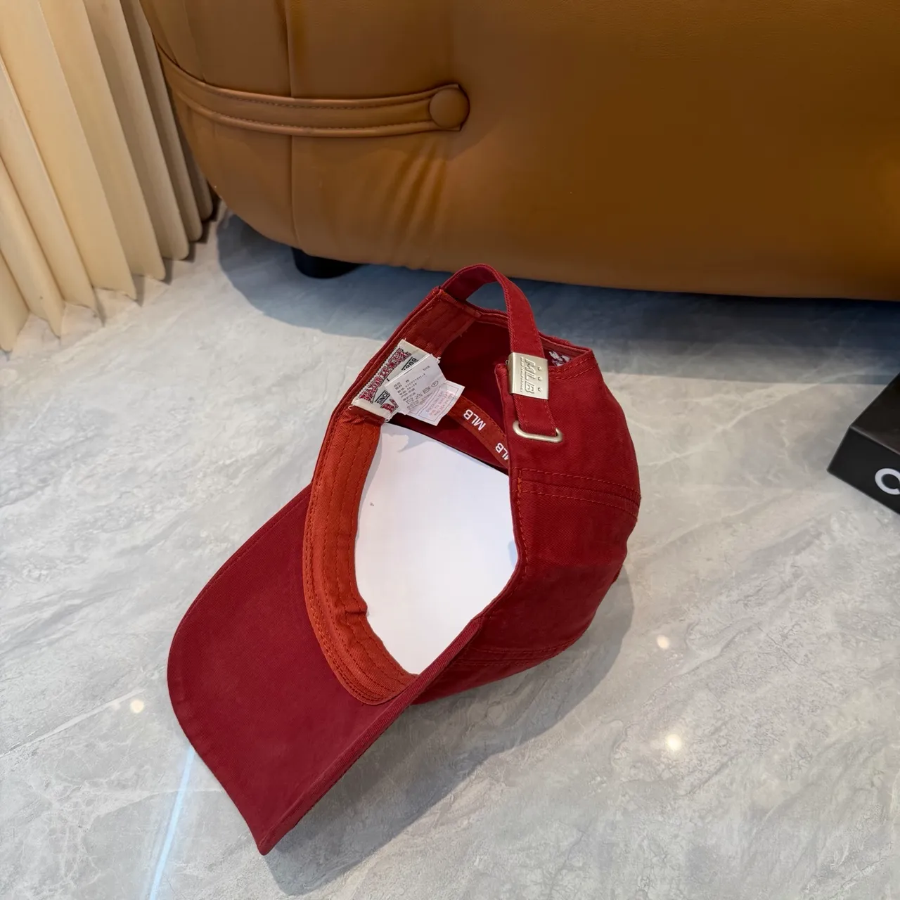 New Era Burgundy White Structured Six-Panel Embroidered Logo Baseball Cap 7