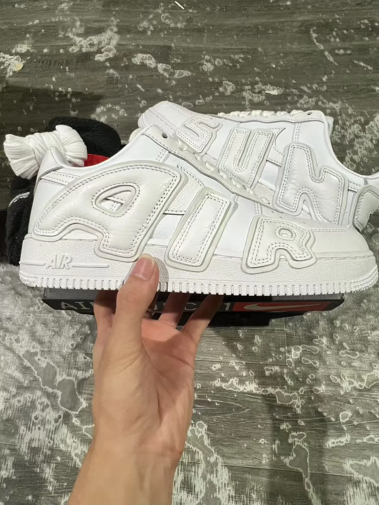 Nike Air Force 1 All-White Leather Lifestyle Sneakers 7