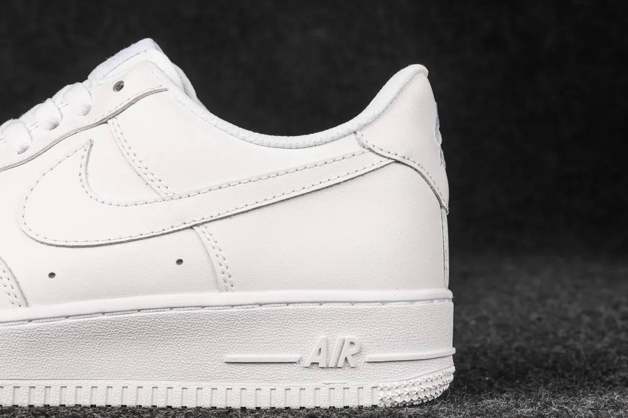 Nike Air Force 1 All-White Lifestyle Sneakers 3