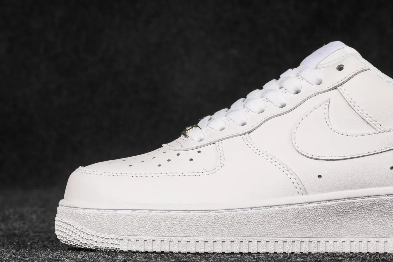 Nike Air Force 1 All-White Lifestyle Sneakers 4