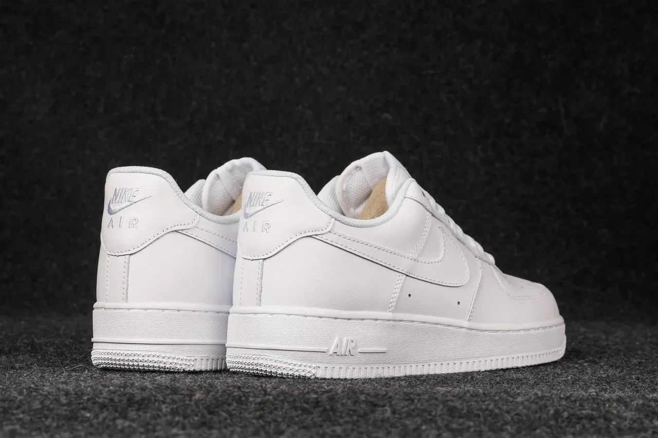 Nike Air Force 1 All-White Lifestyle Sneakers 6