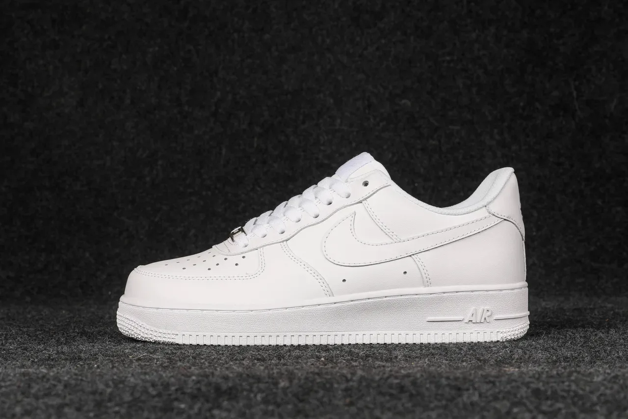 Nike Air Force 1 All-White Lifestyle Sneakers 8